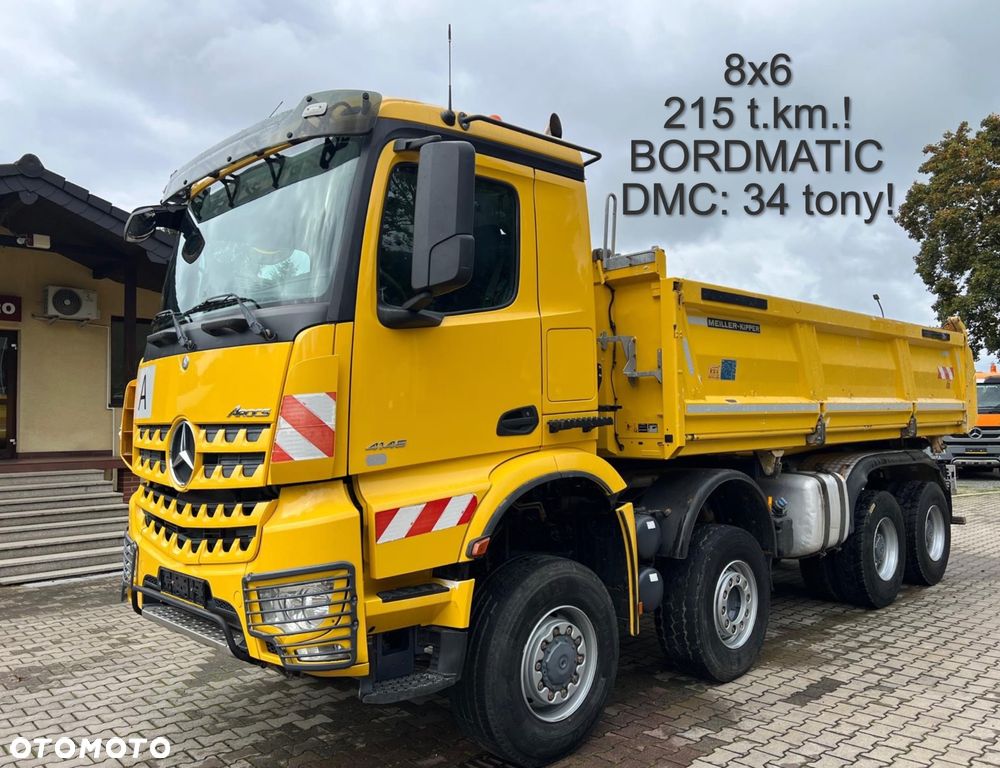 Mercedes-Benz 4145 AROCS wywrotka 8x6, 3-str. MEILLER, BORDMATIC, 215 t.km., 34 t.DMC