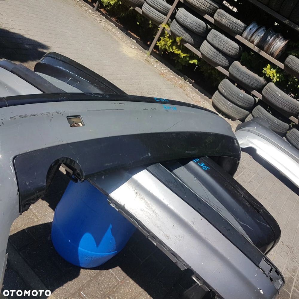 zderzak tył tylny spoiler nakładka ślizg osłona wydechu bmw 3 e46 e36 bmw 5 e39 oryginał - 5