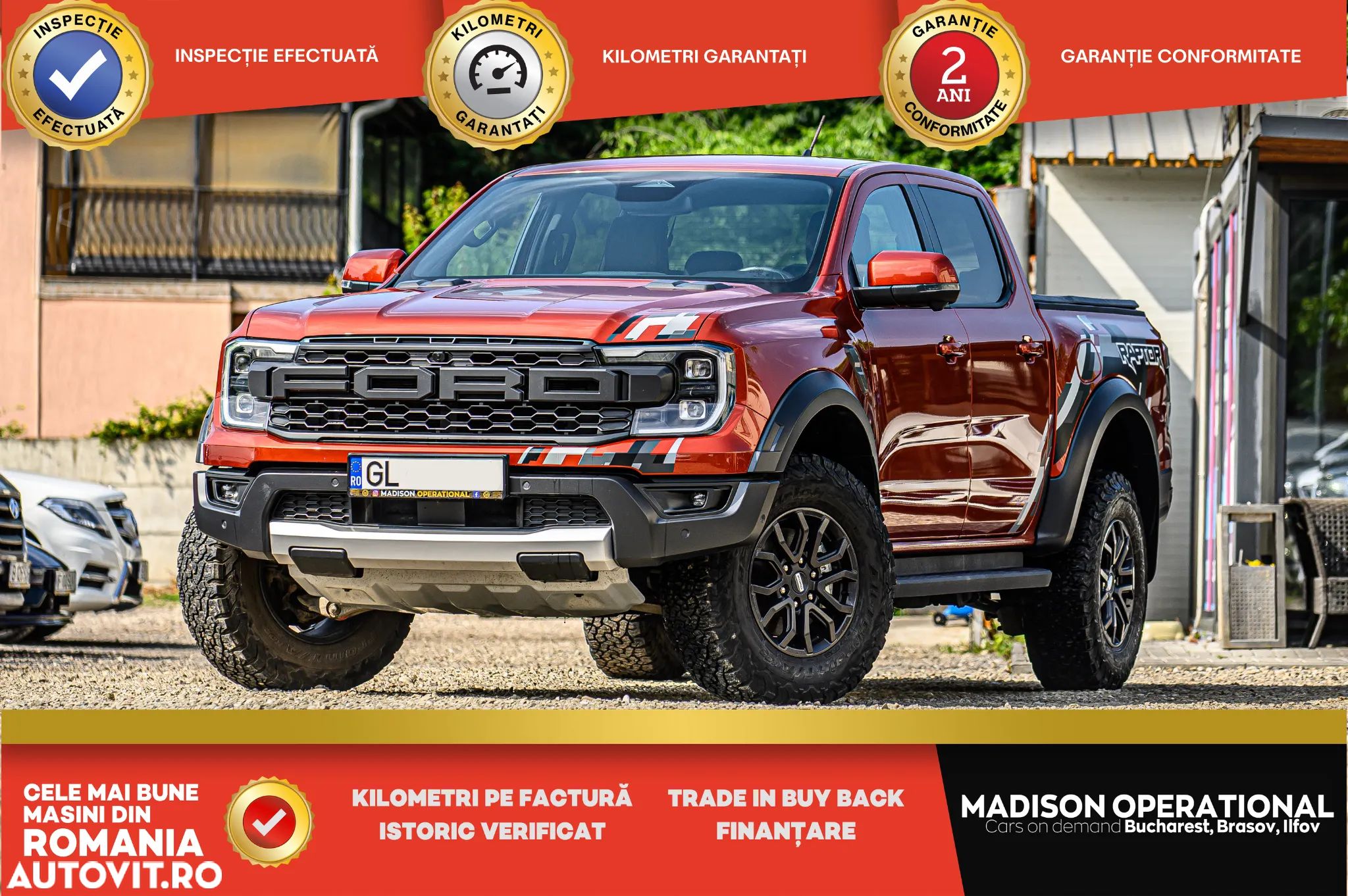 Ford Ranger Pick-Up 3.0 EcoBoost 288 CP 4x4 Cabina Dubla Raptor Aut. - 1