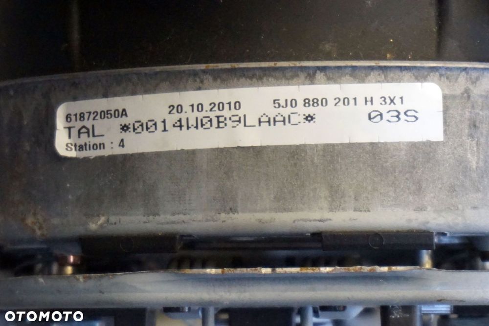 PODUSZKA POWIETRZNA AIRBAG KIEROWNICY FABIA II 545 LIFT 5J0880201H SKODA 2010-2014 - 3