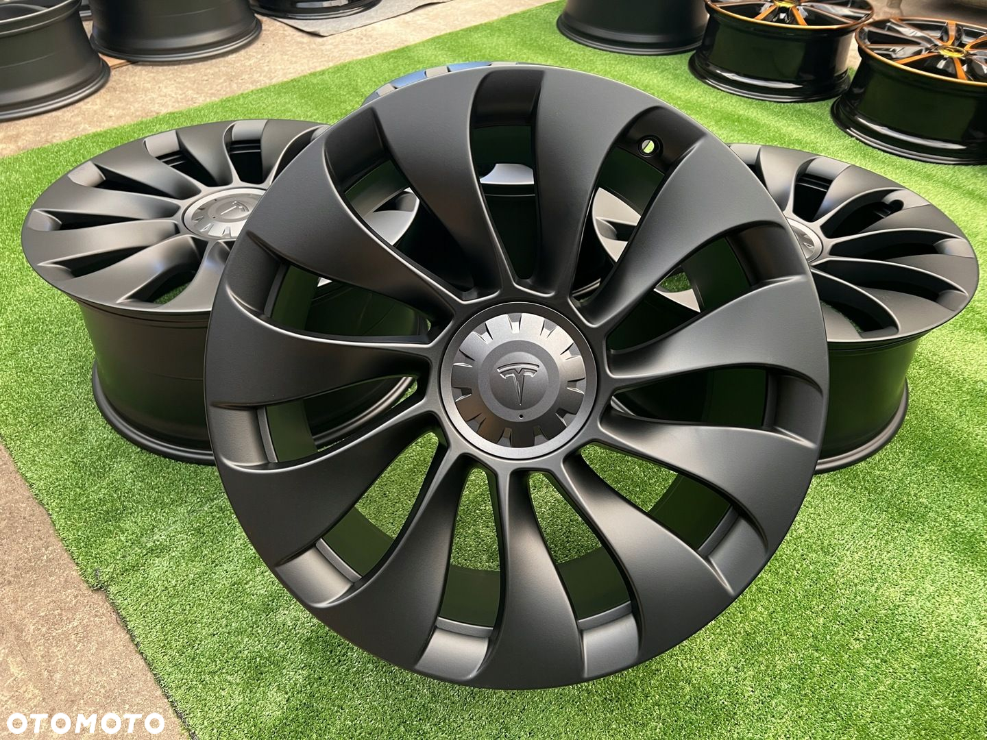 KOMPLET FELG FELGI TESLA MODEL Y PERFORMANCE 21 ET40 ET48 ORYGINALNE - 2
