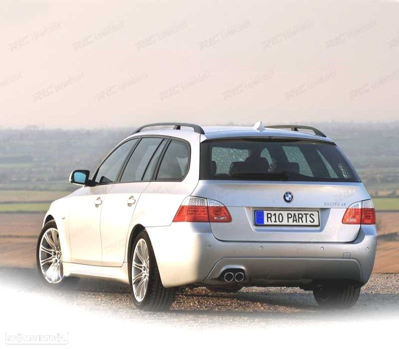 KIT CARROÇARIA BMW E61 TOURING 03-07 COM PDC + LAVA FAROIS LOOK M5 - 2