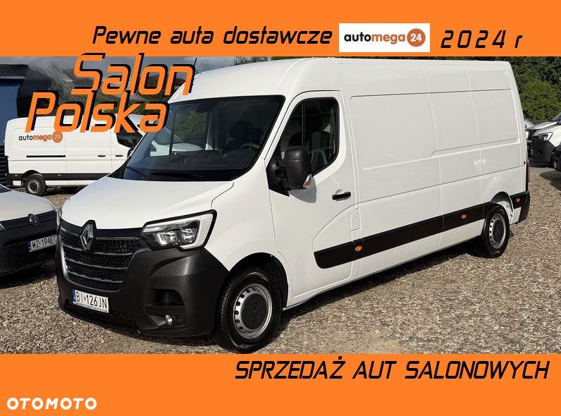 Renault MASTER L3H2 MAXI MOCNY SILNIK 2.3DCI Rozrząd na ŁAŃCUCHU, Pełna zabudowa paki, Zawiasy drzwi tył 180' DMC3.5t Duża ładowność 1302Kg, Homologacja VAT-1, Parktroniki, Minibar, Stolik EasyLife, Lustro WideView, Oświetlenie LED, Tempomat, Halogeny, Pakiet Chrom Design, Szare wnętrze, SERWIS ASO RENAULT!! - 2