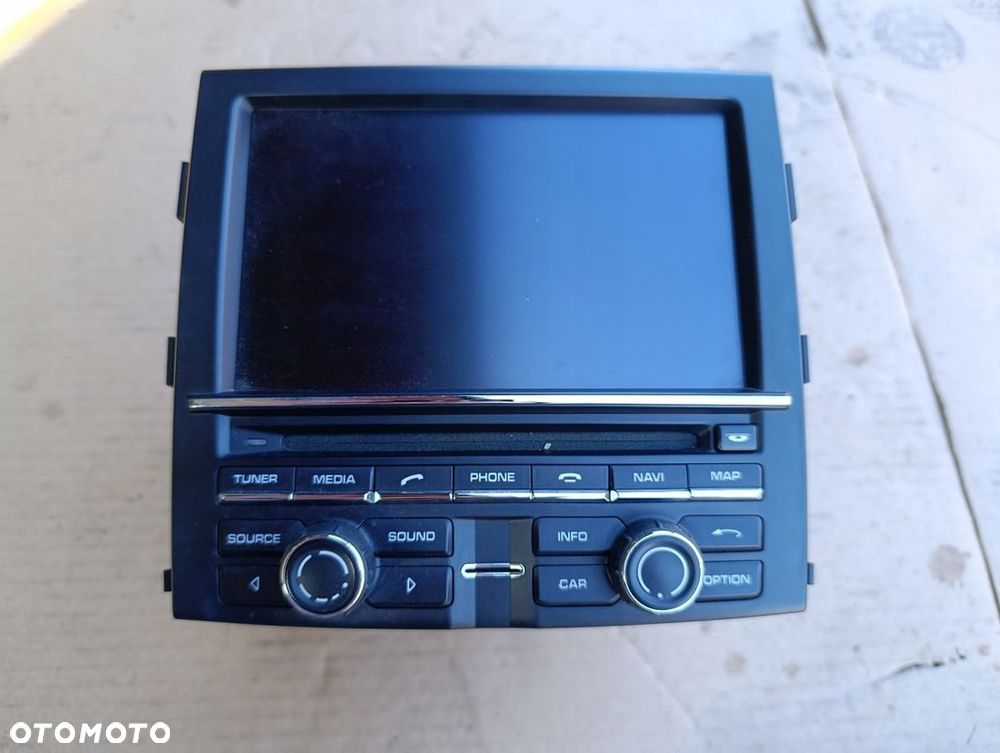 PORSCHE CAYENNE II 2 7P RADIO EKRAN WYŚWIETLACZ 7P5035884BM - 1