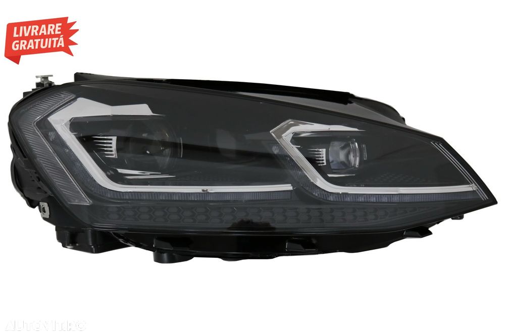 Faruri LED RHD VW Golf 7 VII (2012-2017) Facelift G7.5 R Line Look cu Semnal Dinam- livrare gratuita - 3