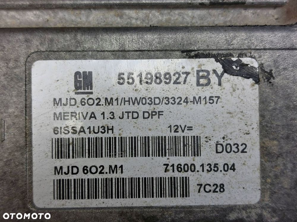 ZESTAW STARTOWY OPEL MERIVA A LIFT 55198927 13247085 13144390 13214770 - 2