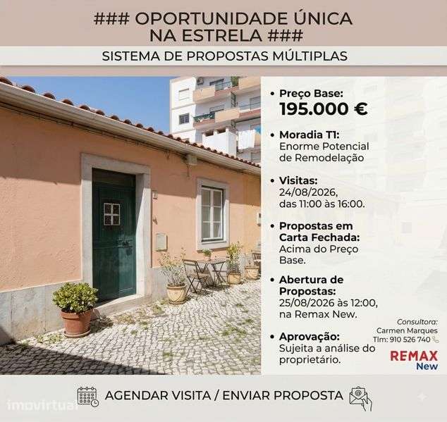 Moradia para remodelacao na Estrela