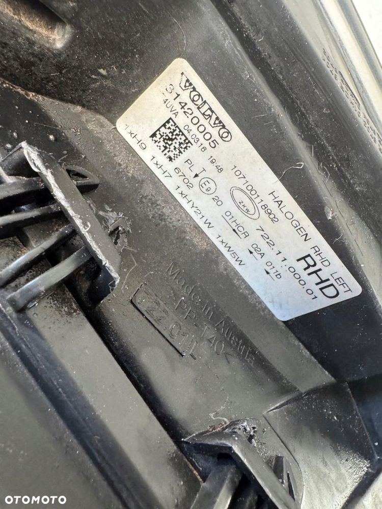 lampa lewy przód volvo v40 ii 2012-2018r w-wa 31420005 - 11