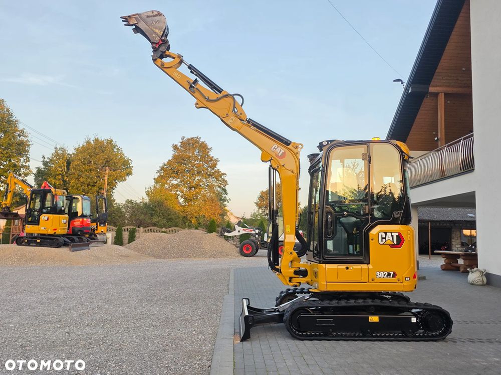 Caterpillar CAT 302.7 CR mini koparka szybkozłącze 3 łyżki piękna serwisowana 1 wł JCB sprowadzona w oryginale - 33