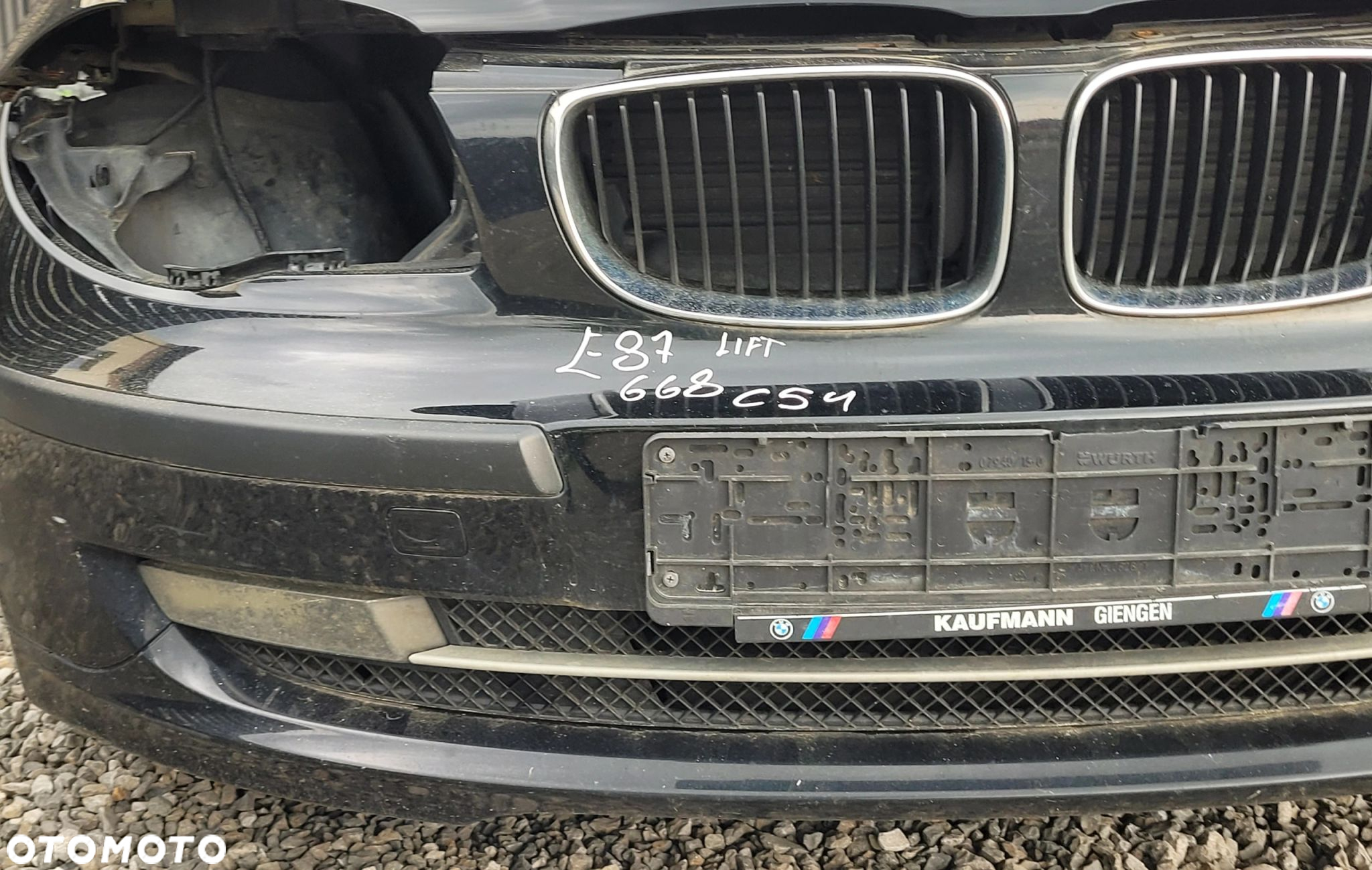 ZDERZAK PRZÓD PRZEDNI BMW E81 E82 E87 E88 LIFT 668 SCHWARZ II C54 - 3