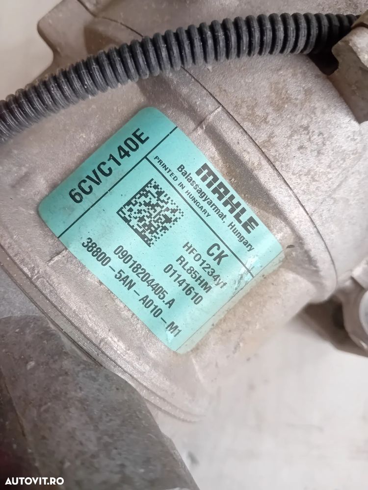 Compresor Clima AC Honda Civic HRV HR-V 1.5 Benzina 2015-20 Motor L15BA 18.000 Km 38800-5AN-A010-M1 - 8