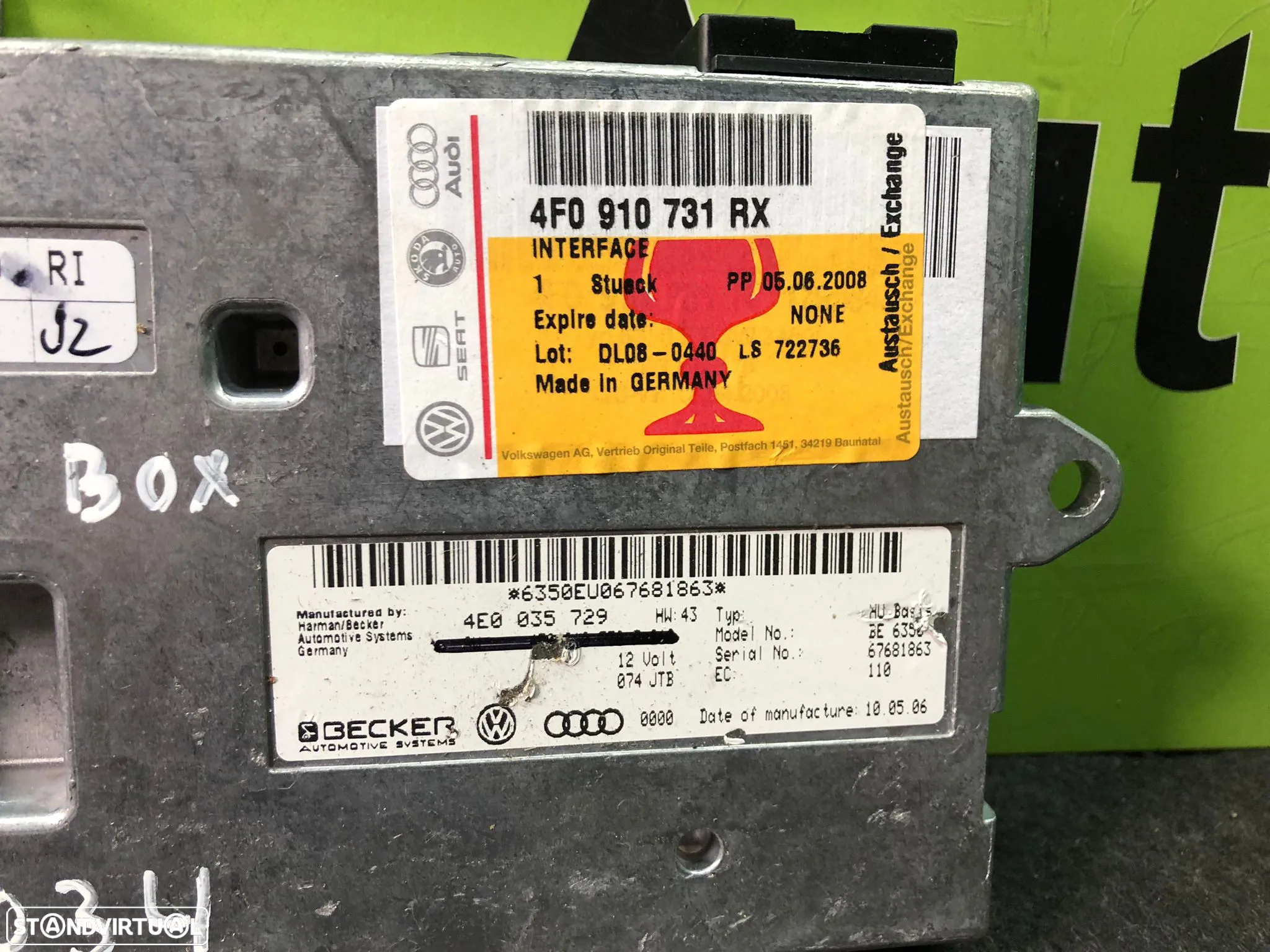 AUDI A6 C6 A8 MODULO INTERFACE Box - V034 - 3