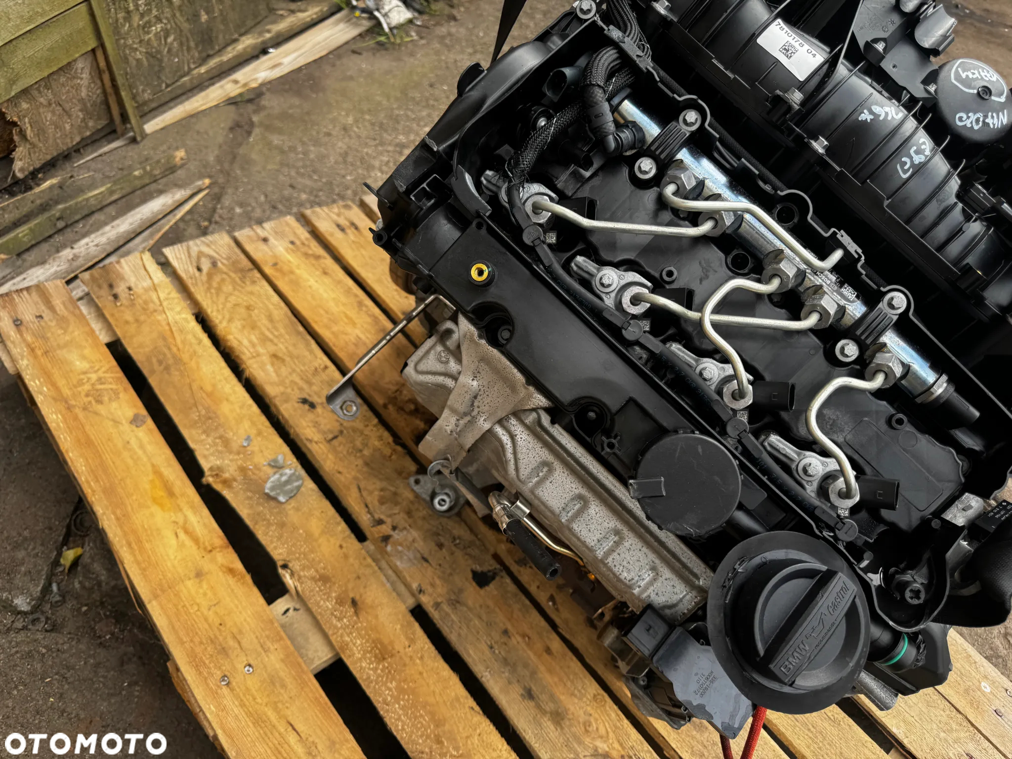 silnik n47d20c 2.0d bmw e60 e61 e90 e92 e87 177km kompletny 166 tys - 9