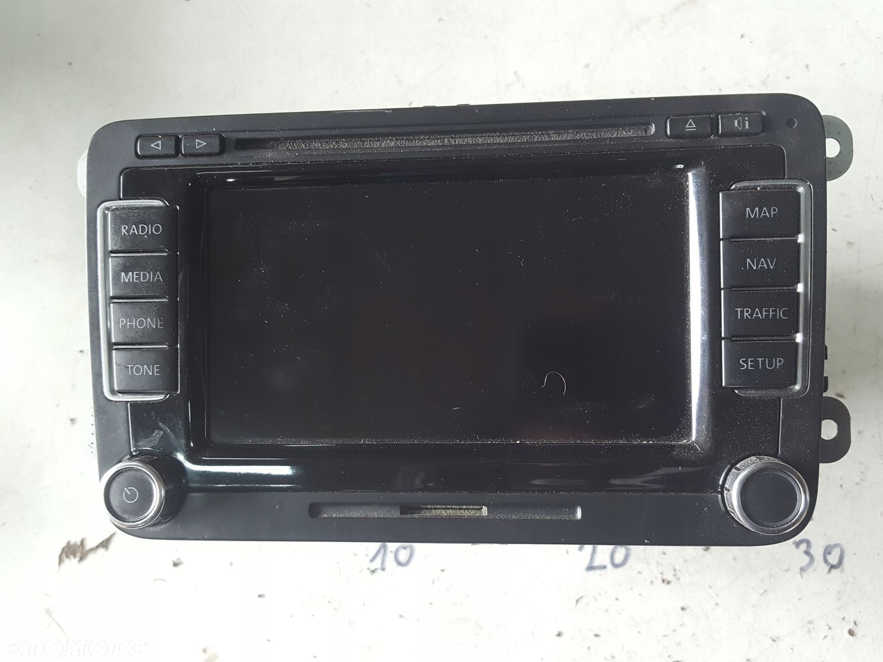 VW EOS 06-10r PASSAT TOURAN GOLF NAWIGACJA RADIO - 1