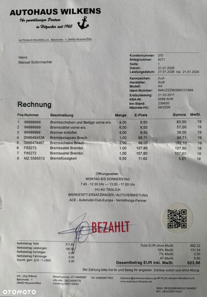 Audi A4 Avant 2.0 TDI DPF quattro Ambiente - 29