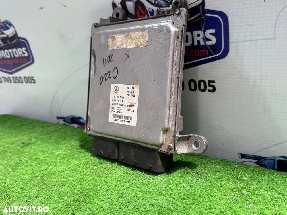 CALCULATOR MOTOR ECU MERCEDES BENZ C220 CDI 2011 2.1 DIESEL C-Class W204 COD OEM A6519007500 A0064461540 2007-2015 - 3