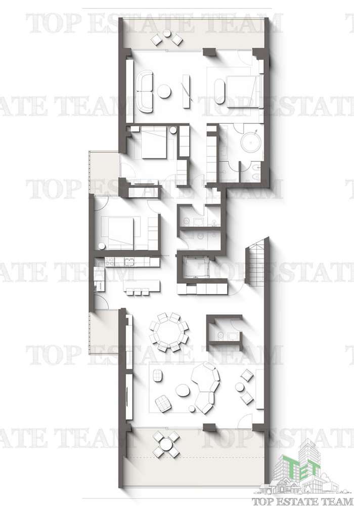 Penthouse spectaculos cu vedere frontala la mare si padure  4 camere | - Imagine principală: 3/20