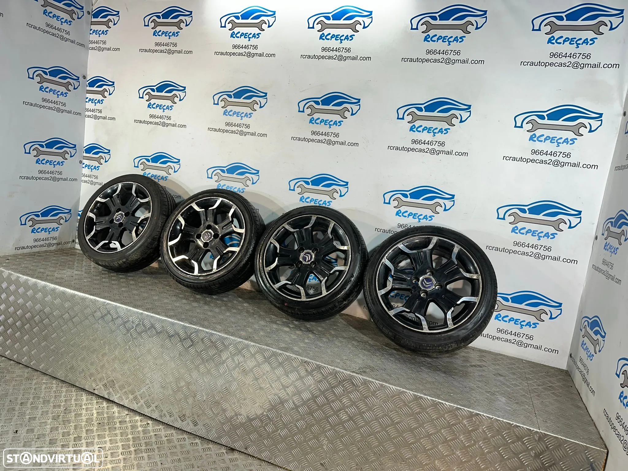 .Conjunto Jantes 17 Originais Citroen DS DS3 7J ET25 4x108 - 4