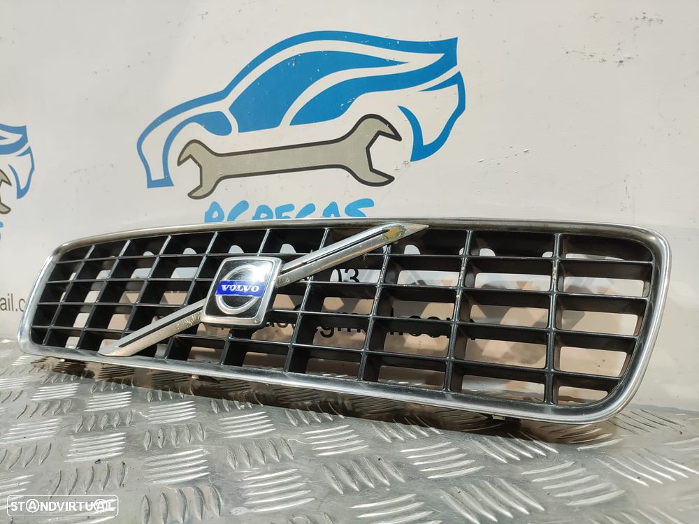 GRELHA CENTRAL FRENTE VOLVO S60 I 1 MK1 384 9190740 9151881 SIMBOLO LOGOTIPO - 4