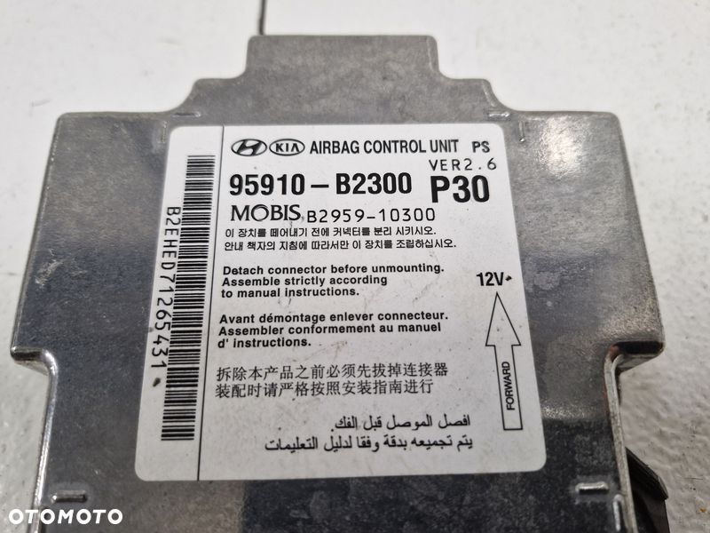 kia soul ii 2 moduł sterownik poduszek powietrznych 95910-b2300 - 2