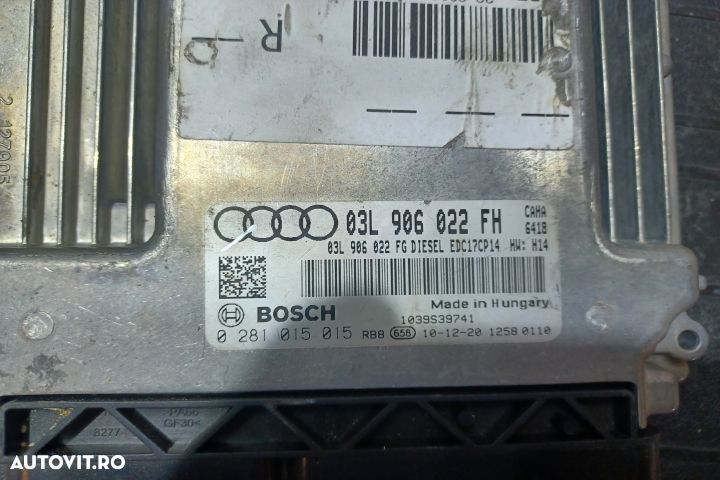 Calculator motor ECU 03L906022FH 0281015015 - 2.0 TDI CAHA  03L906022 - 3