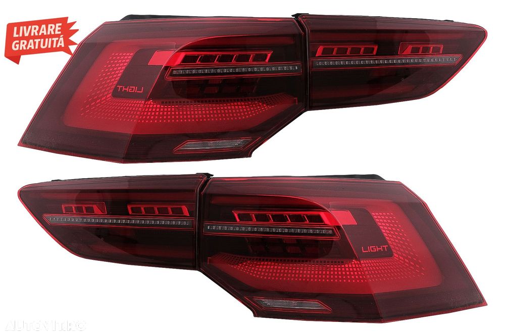 Stopuri Full LED VW Golf VIII Hatchback Mk8 MQB (2020-Up) cu Semnal Dinamic Secven- livrare gratuita - 16