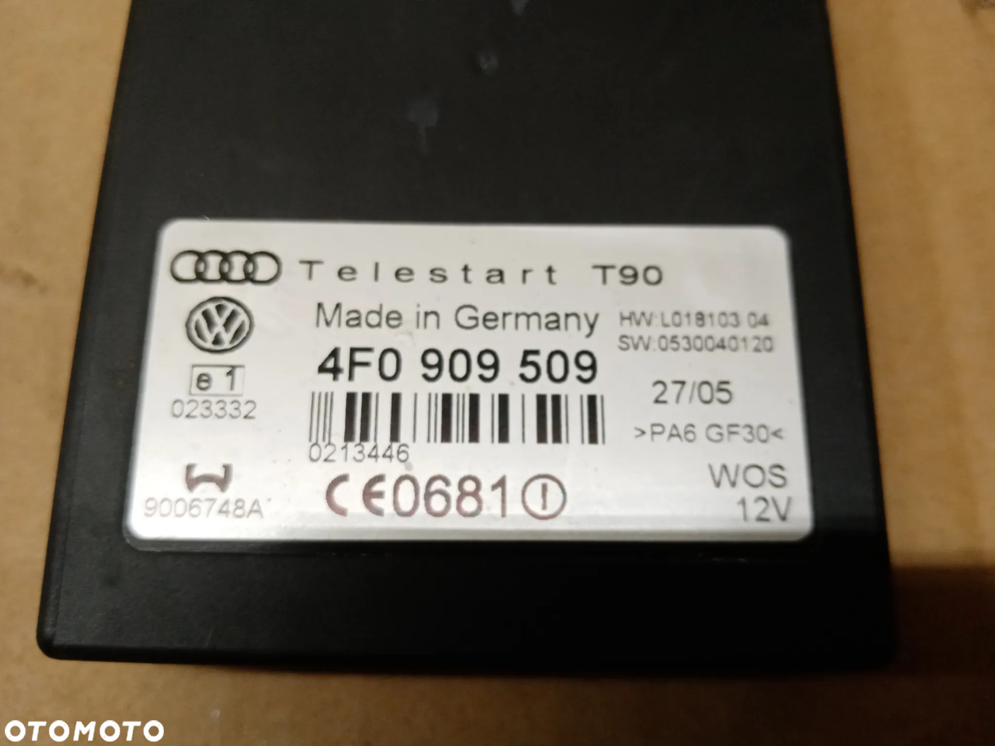 Moduł sterownik webasto VW Passat B6 4F0909509 - 4