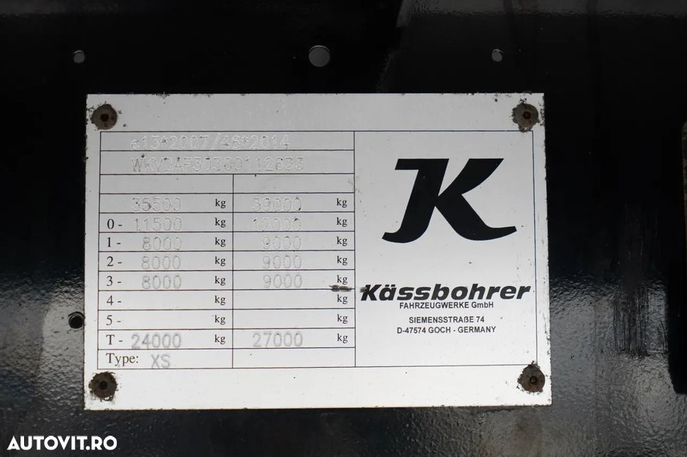 Kaessbohrer CORTINĂ KASSBOHRER / MEGA / LVT / PLATĂ JOSĂ / 2021 - 25