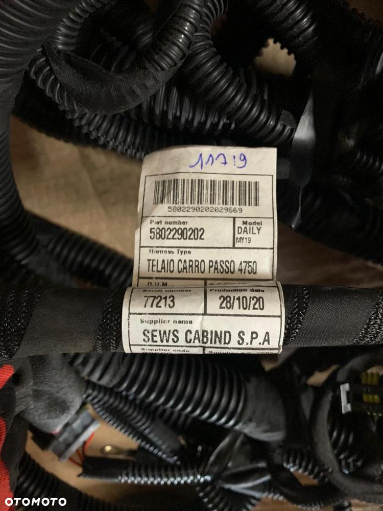 Wiązka instalacja elektryczna silnika IVECO DAILY 2019  5802290202 Nowa. - 2