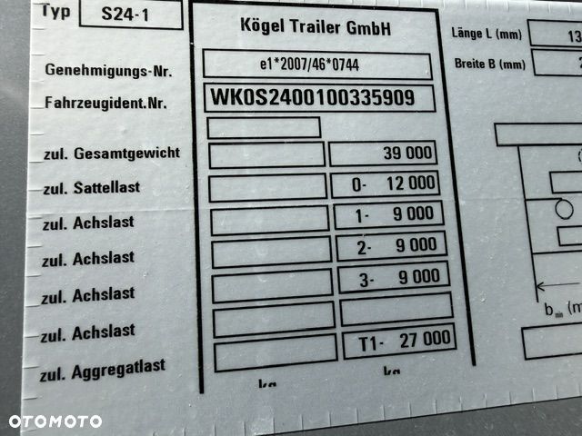 Kögel KURTYNA, SAF, OŚ, CONTI, ŁATY ALU, - NOWA 2026 - 18