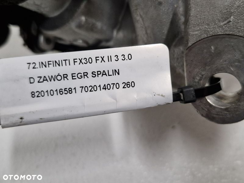 INFINITI FX30 FX II 3 3.0 D ZAWÓR EGR SPALIN 8201016581 702014070 - 8