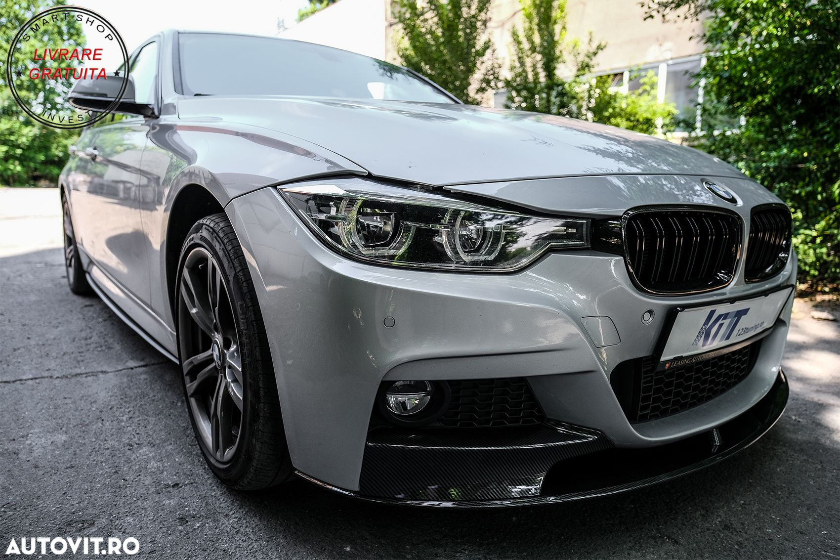 Grile Centrale BMW Seria 3 F30 (2011+) Piano Black M Design- livrare gratuita - 19