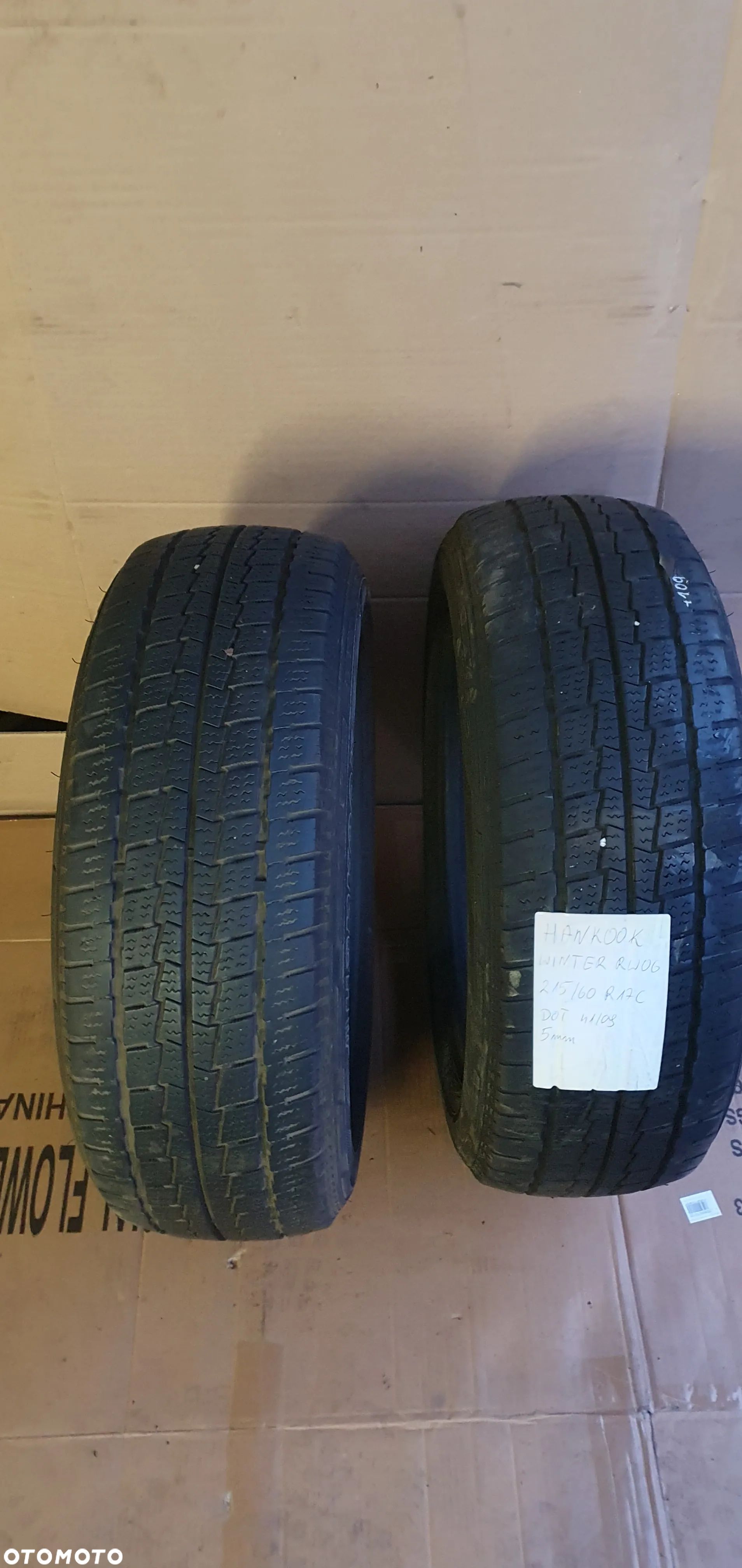 2X Opona Hankook Winter RW06 215/60 R17C 5mm 4109 - 1