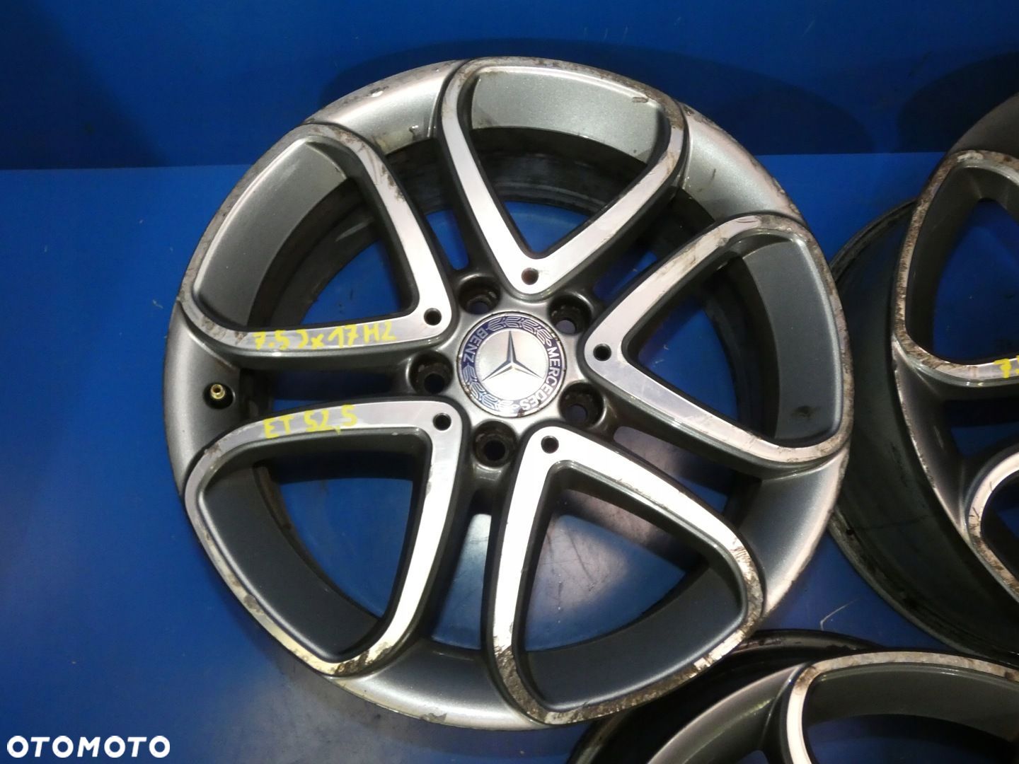 MERCEDES B W246 A W176 CLA W117 FELGA ALUMINIOWA 17 R17 ET52,5 - 1