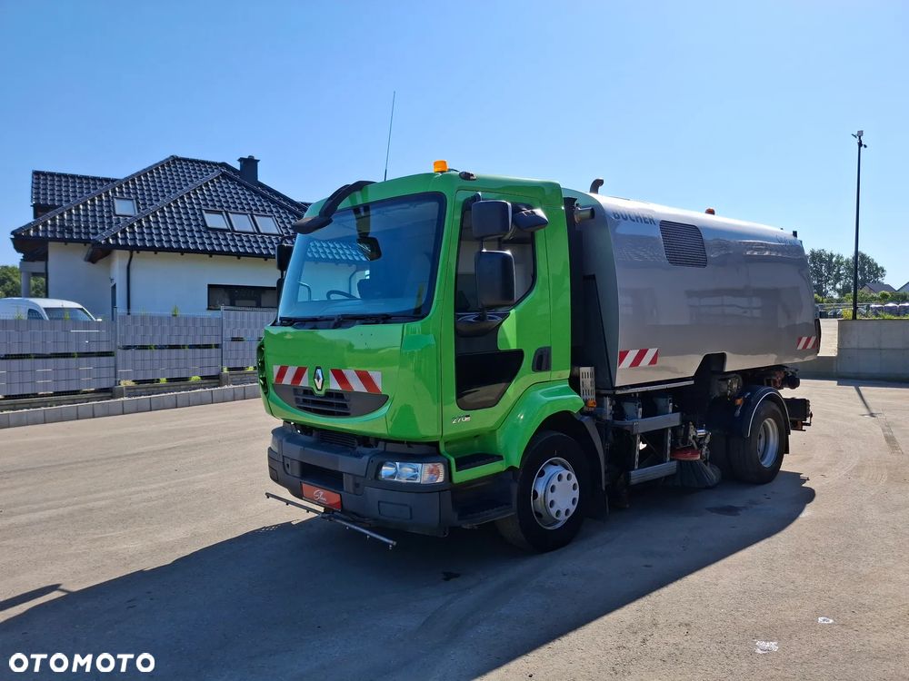 Renault Midlum 270 DXI Zamiatarka BUCHER Szczotki L/R Lewa I Prawa Strona 2 Silniki Karcher Listwa Ciśnieniowa Lanca Na Bębnie 2011r - 2