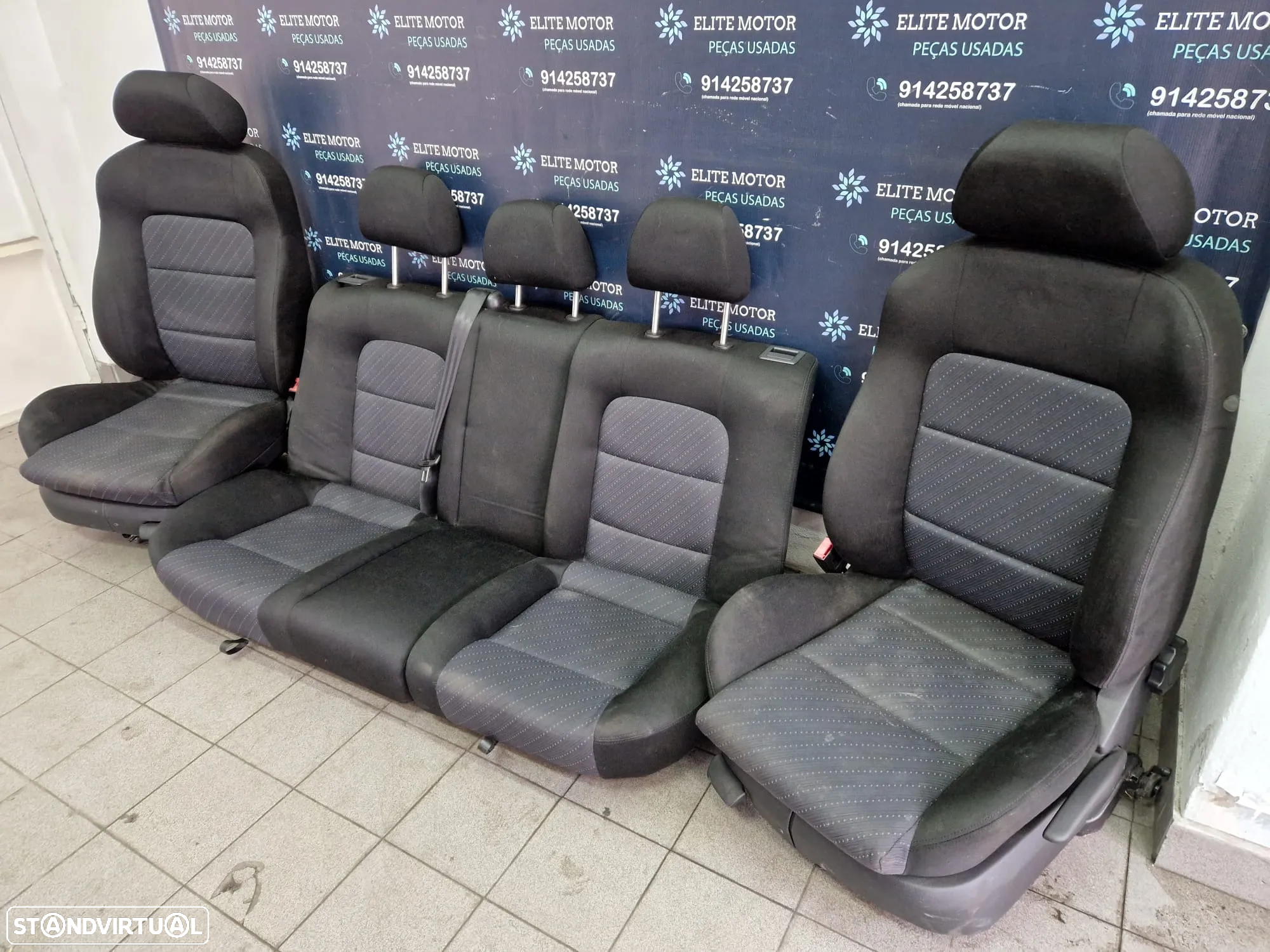 Jogo de bancos usados SEAT LEON 1M FR TOLEDO tecido - 2