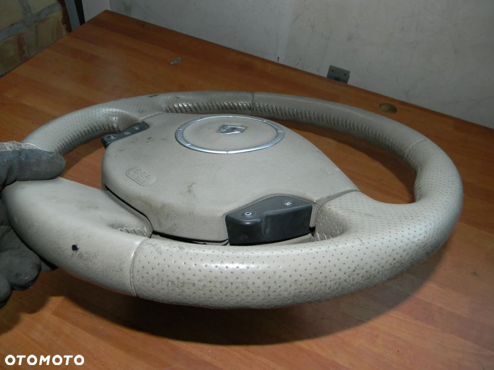 kierownica skórzana skóra RENAULT CLIO MODUS SCENIC MEGANE TRAFIC VIVARO MASTER - 3