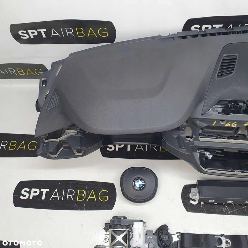 BMW G30 G31 SERIA 5 DESKA ROZDZIELCZA KONSOLA KOKPIT PULPIT PODUSZKI AIRBAG AIR BAG PASY KIT SET - 2