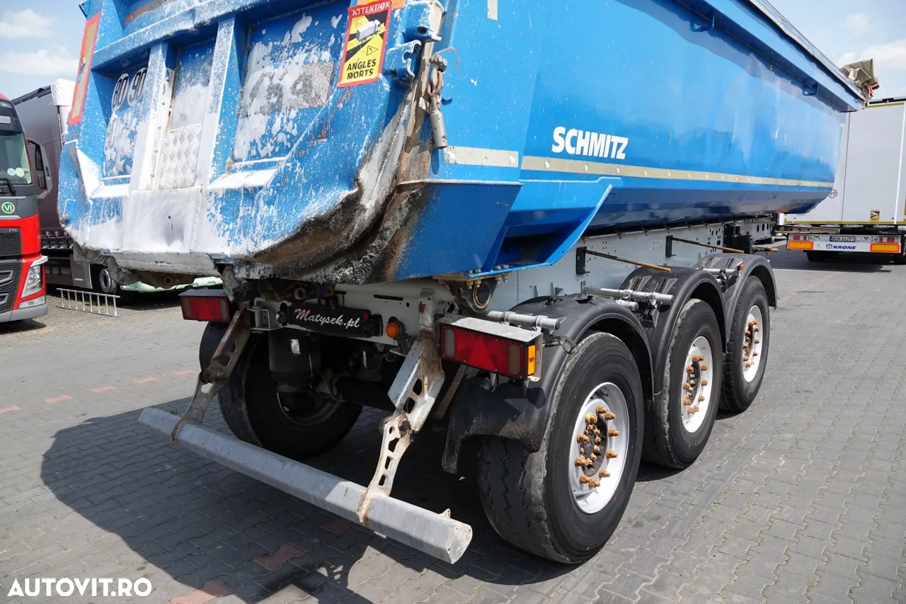 Schmitz Cargobull BASCULATOR SCHMITZ / 24 mc / JUGĂ DE OȚEL / AXĂ DE RIFAT / PRELAȚĂ AUTOMATĂ / CAMERA DE MARCHAR / IMPORTAT - 13