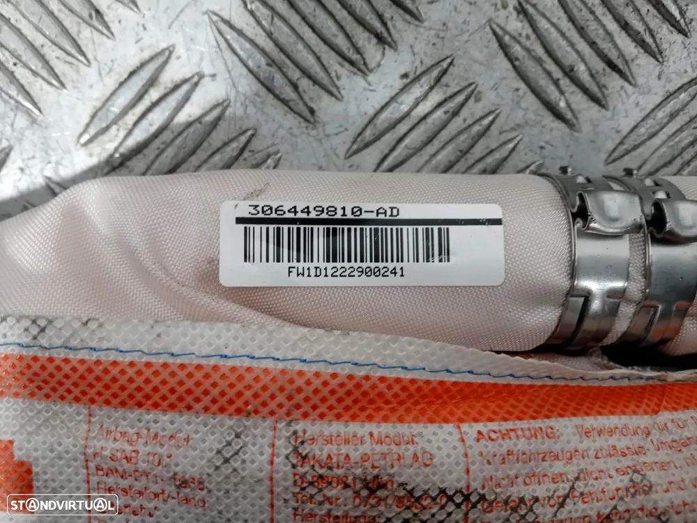 Cortina Cortinas de Airbag DIREITA BMW Série 5 F10 85914341809 84914341709 Original - 6