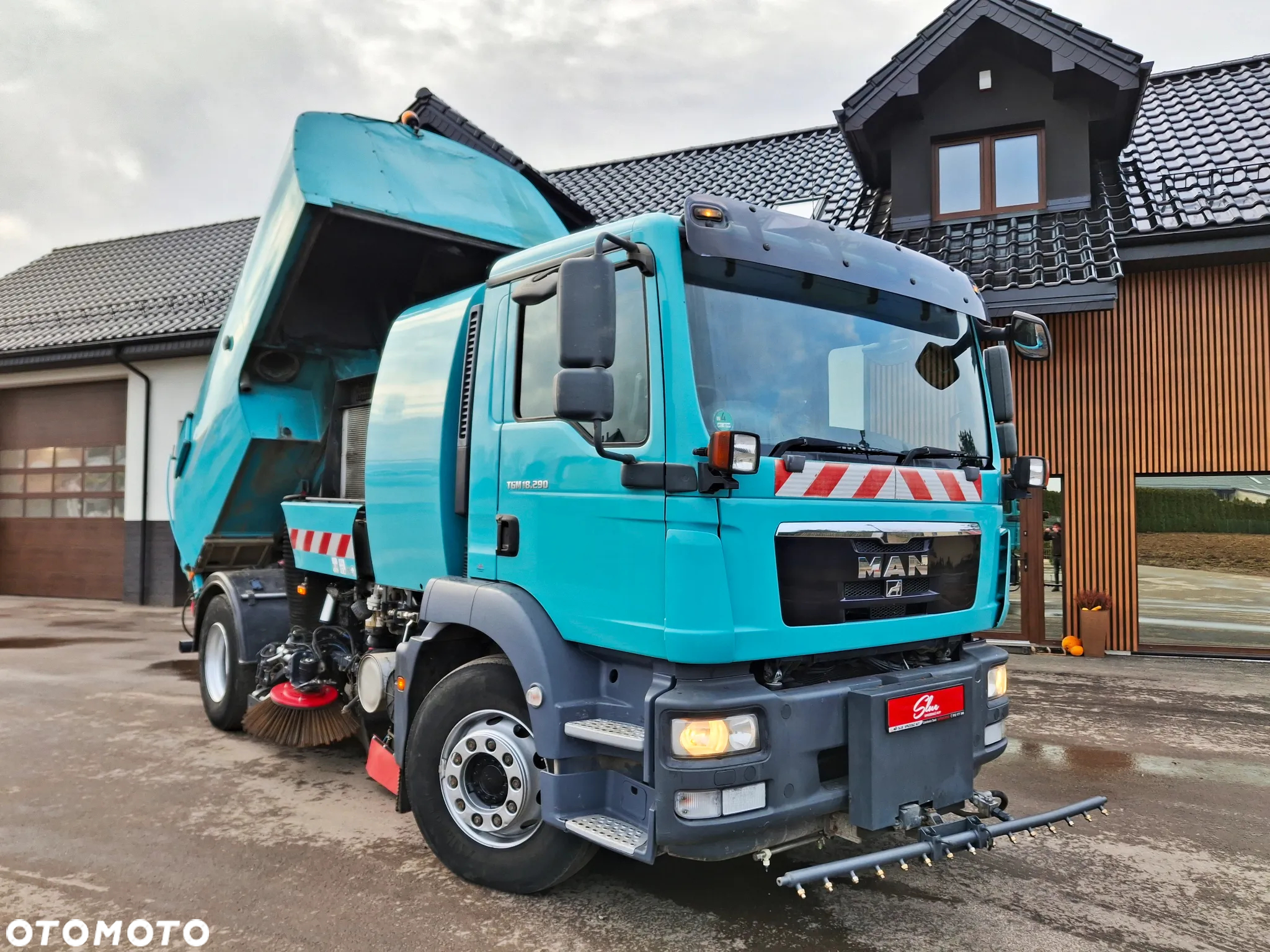 MAN TGM 18.290 Zamiatarka BUCHER 2 Silniki Karcher Mycie Ciśnieniowe - 17