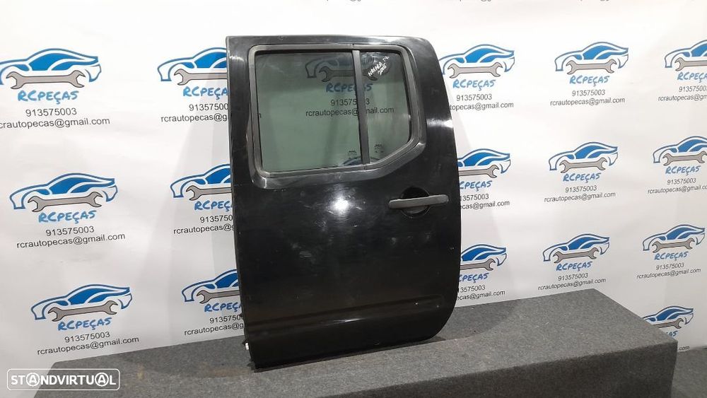 PORTA TRASEIRA TRÁS ESQUERDA NISSAN NAVARA D40 FECHO ELEVADOR MOTOR PUXADOR VIDRO - 5