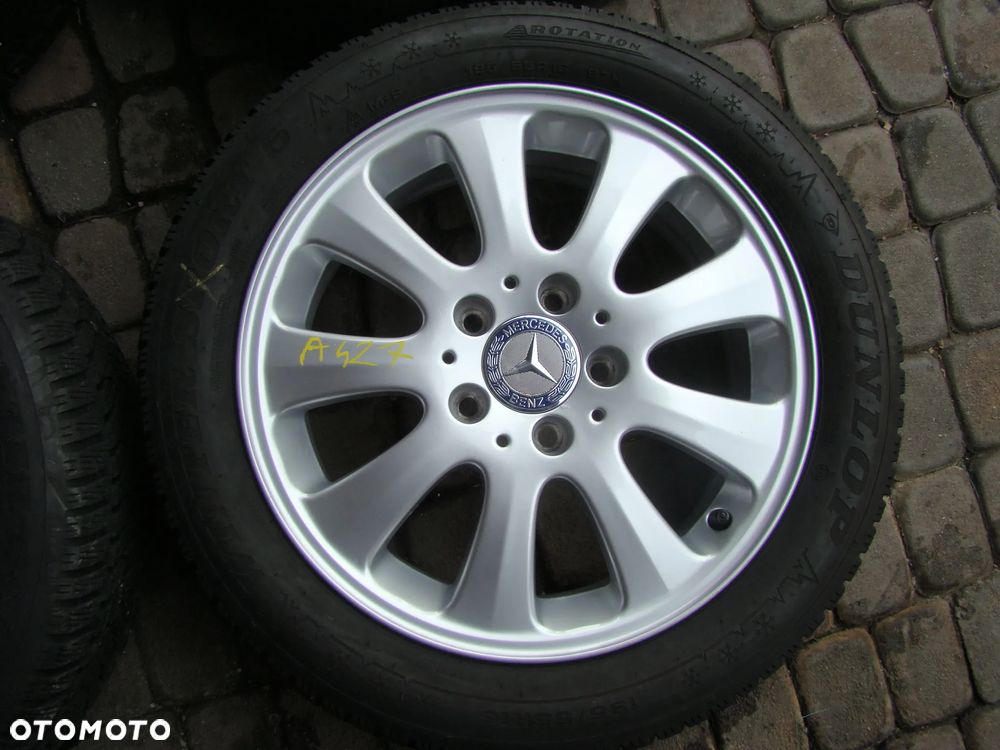 a427 5x112 Mercedes Klasa-A w169 Klasa-B W245 190 W201 6Jx16 et46 opony zimowe 195/55 R16 - 2