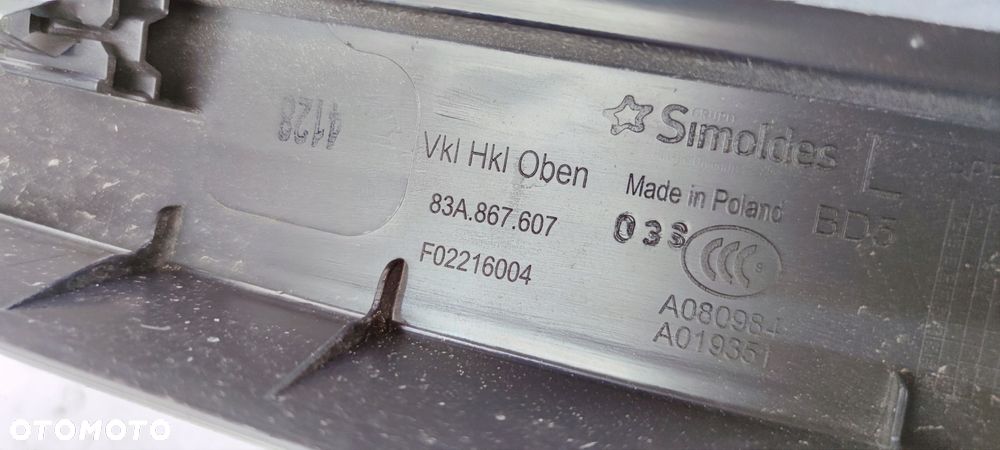 TAPICERKA KLAPY TYŁ LEWA AUDI Q3 F3 83A867607 - 4