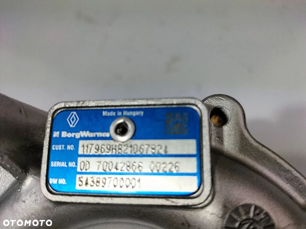 TURBOSPRĘŻARKA NISSAN X-TRAIL (T32_) 1.6 dCi ALL MODE 4x4-i (NT32)) / 54389880001 54389880017 OM 626.951 130 KM - 4