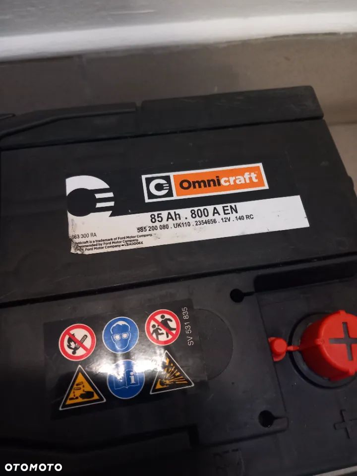 Akumulator Omnicraft 85Ah 800 A EN do Forda 2354656 - 3