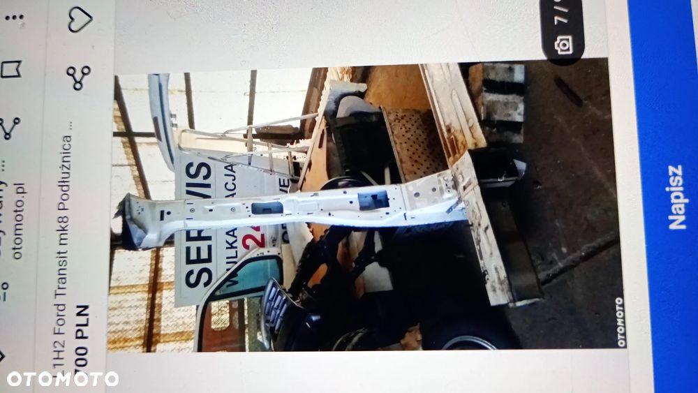 F.VAT  ŚCIANA GRODZIOWA FORD TRANSIT MK8 PODŁUŻNICA LEWA PRAWA ĆWIARTKA PRZEDNIA LEWA SŁUPEK ŚRODKOWY PRAWY - 7