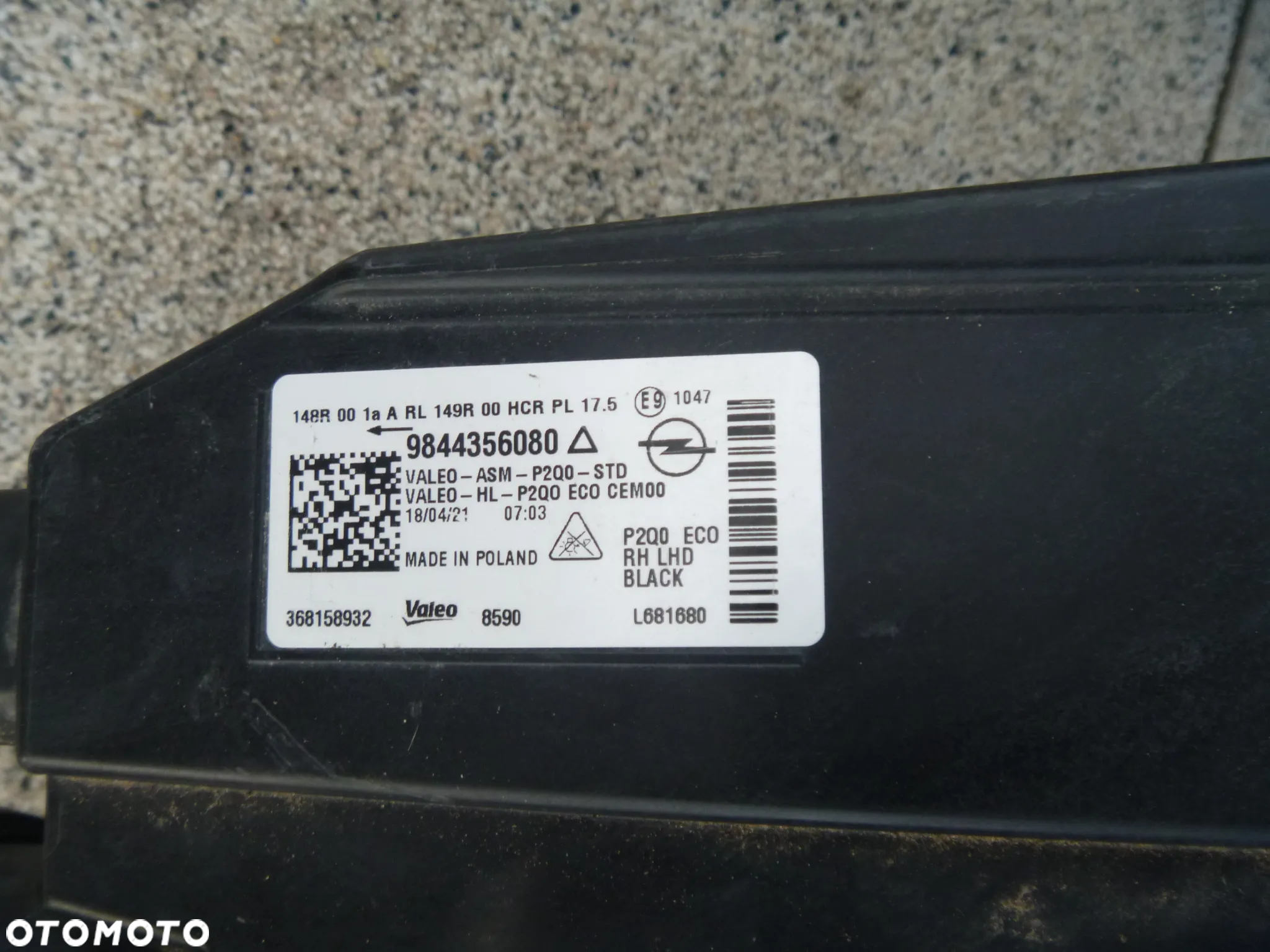 OPEL MOKKA II LAMPA FULL LED PRAWA LEWA ORYGINAŁ - 6