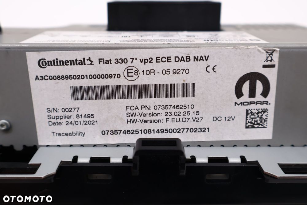 FIAT 500L RADIO EKRAN NAWIGACJA '07357462510 - 11