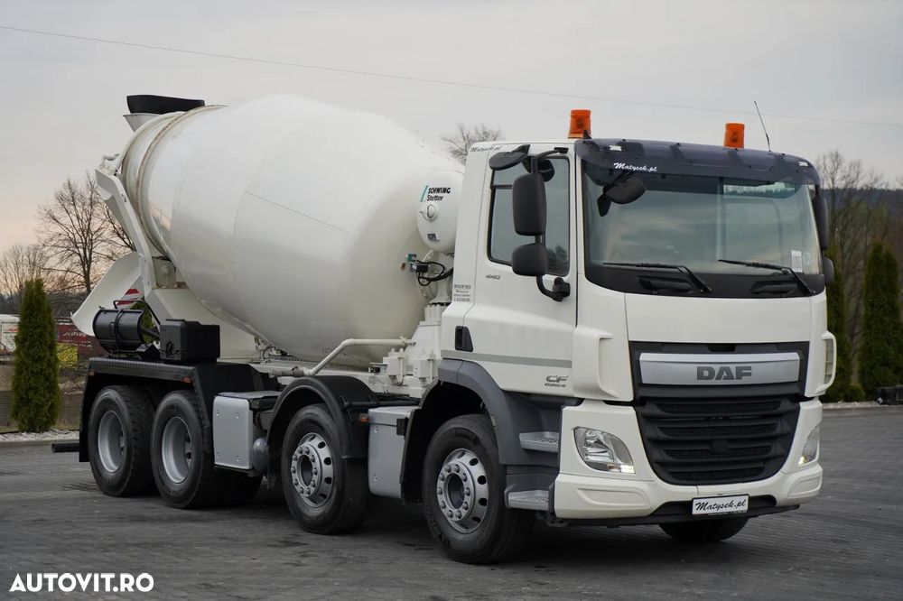 DAF CF 440 / 8x4 / BETONIERĂ SCHWING STETTER / BETONIERĂ 9 M3 / AUTOMATĂ / CAMERĂ / - 2